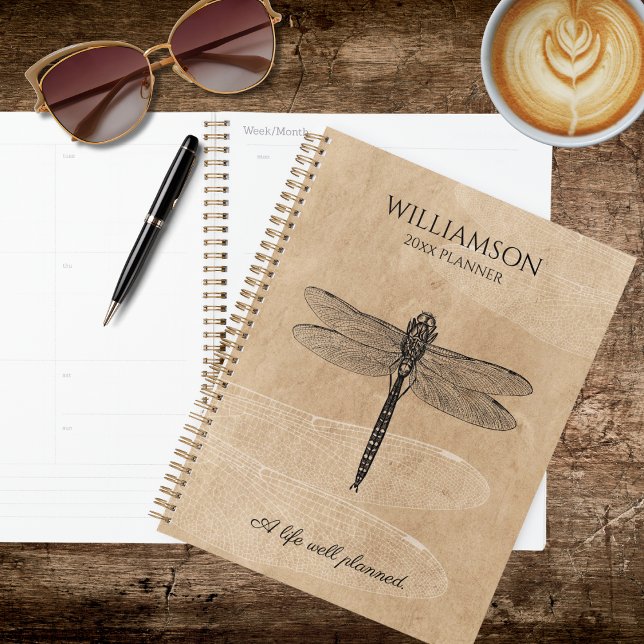 Agenda Vintage Dragonfly (Criador carregado)