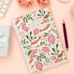 Agenda Vintage Floral Birds Botânicas Personalizadas<br><div class="desc">Alegria no encanto deste planejador personalizado botânico das aves florais da vintage. Perfeito para mulheres que amam designs caprichosos e inspirados na natureza, este planejador combina elegância com praticidade. O belo padrão floral e pássaro adiciona um toque de nostalgia à sua organização diária. Personalize-o com seu nome para um planejador...</div>