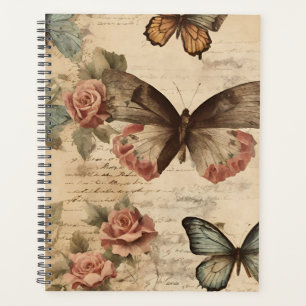 Agenda Vintage Floral e Butterfly