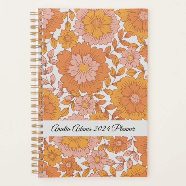 Agenda Vintage Floral Greenerescência Botânica (Frente)