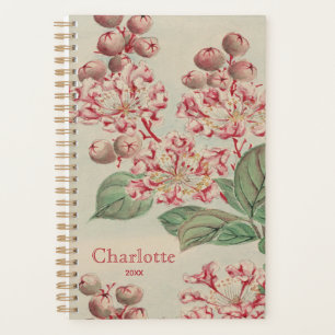 Agenda Vintage - Floresta de Cereja Japonesa Personalizad