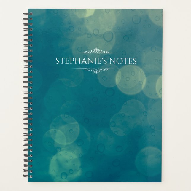 Agenda Vintage Green Bokeh 2023 Calendar | Planner (Frente)