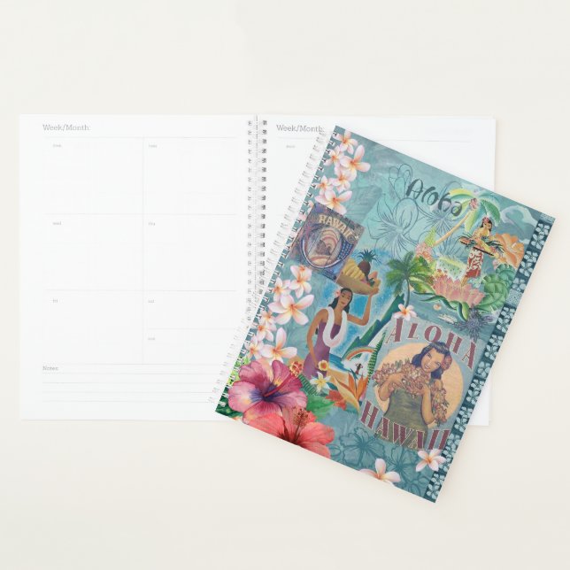 Agenda Vintage Hawaii: Aloha Greeting Planner (Exibição)