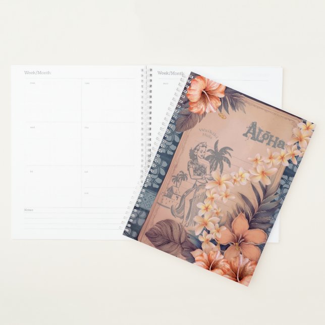 Agenda Vintage Hawaii: Wakiki Hula Planner (Exibição)