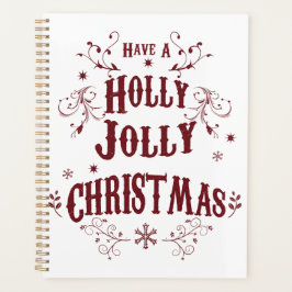 Agenda Vintage Holly Jolly Christmas