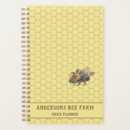 Agenda Vintage Honeybee & Honeycomb | Beefarm / apicultor