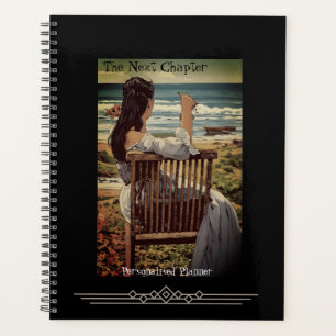 Agenda Vintage Lady By Sea Cote Diário Negro