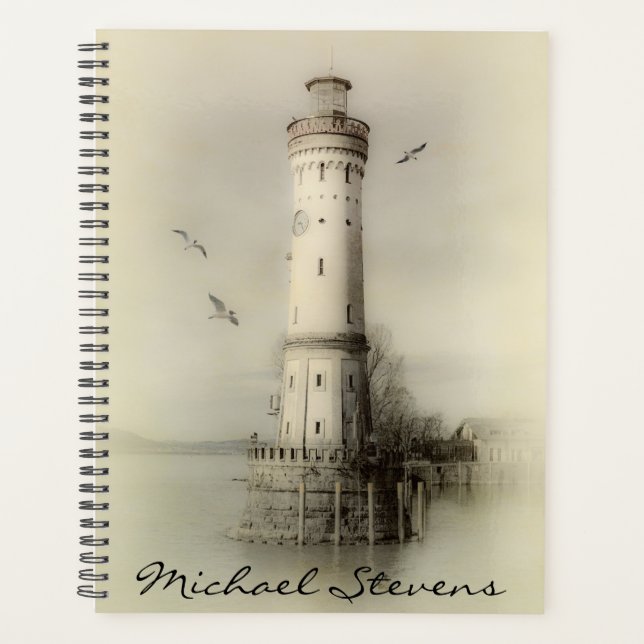 Agenda Vintage Lighthouse Planner (Frente)