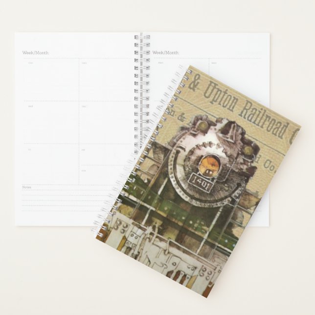 Agenda Vintage Locomotive Train Steam Railroad (Exibição)