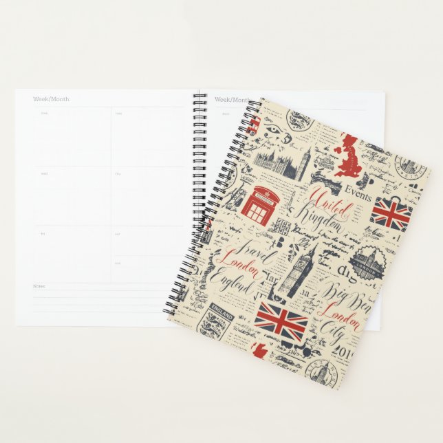 Agenda Vintage London Planner (Exibição)