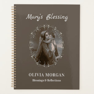 Agenda Vintage Madonna e Child com Silver Frame