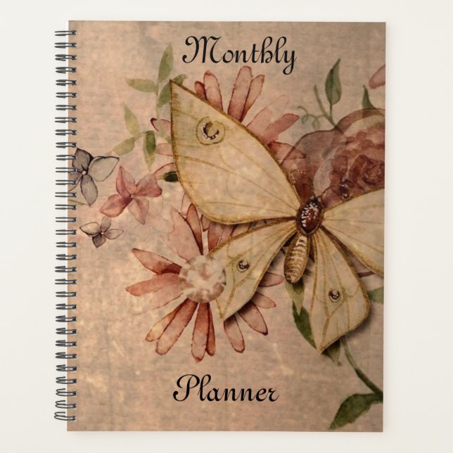 Agenda Vintage Monthly Planner (Frente)