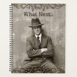 Agenda Vintage mugshot máfia gangster engraçado