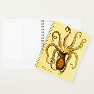 Agenda Vintage Octopus No. 46 | Plano Acadêmico Espiral D