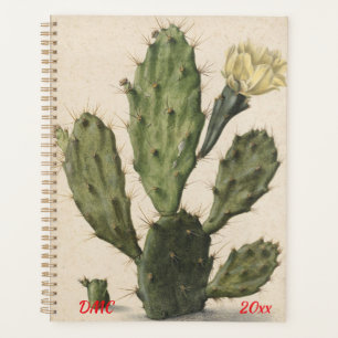 Agenda Vintage Pickly Pear Cactus em Bloom