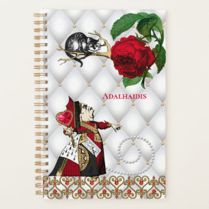 Agenda Vintage Red Queen Cat Rosa