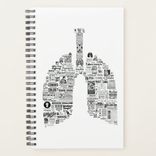 Agenda Vintage Remédios respiratórios - presente pulmon