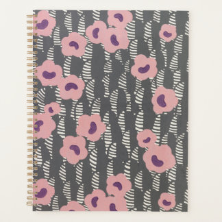 Agenda Vintage René Crevel Francês Art Deco Rosa Floral
