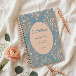 Agenda Vintage salon wallpaper blue gold romance