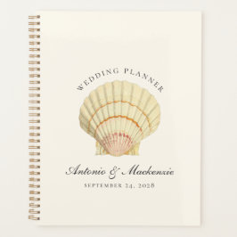 Agenda Vintage Seashell Wedding Planner