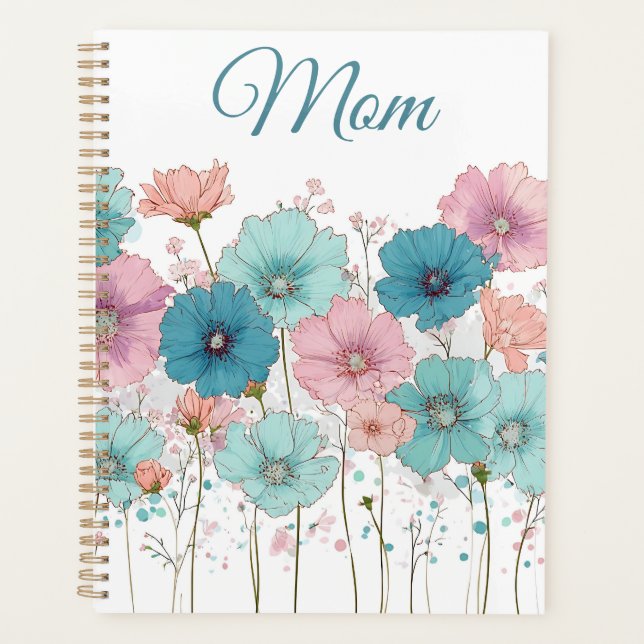 Agenda Vintage Spring Flowers for Mom (Frente)