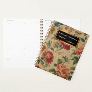 Agenda Vintage Watercolor Floral Trendage Collection