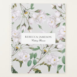 Agenda Vintage White Roses