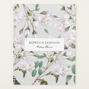 Agenda Vintage White Roses