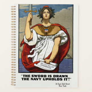 Agenda Vintage WWI Navy Recruitment Poster Kenyon Cox Art