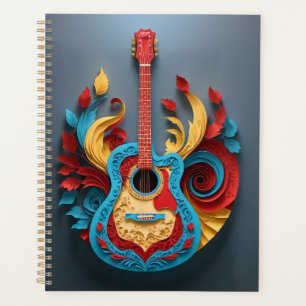 Agenda Violão de fantasia colorida