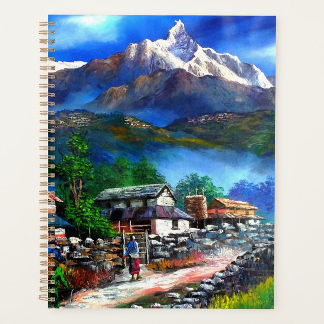 Agenda Visão Panorâmica Do Planeador Do Everest Mountain  (Frente)