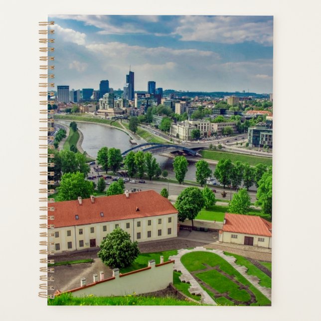 Agenda Vista aérea de Vilnius, Lituânia (Frente)