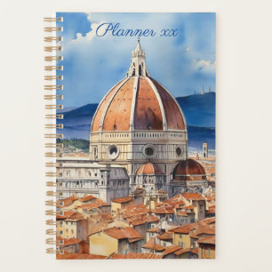 Agenda vista Florença Duomo aquarela não