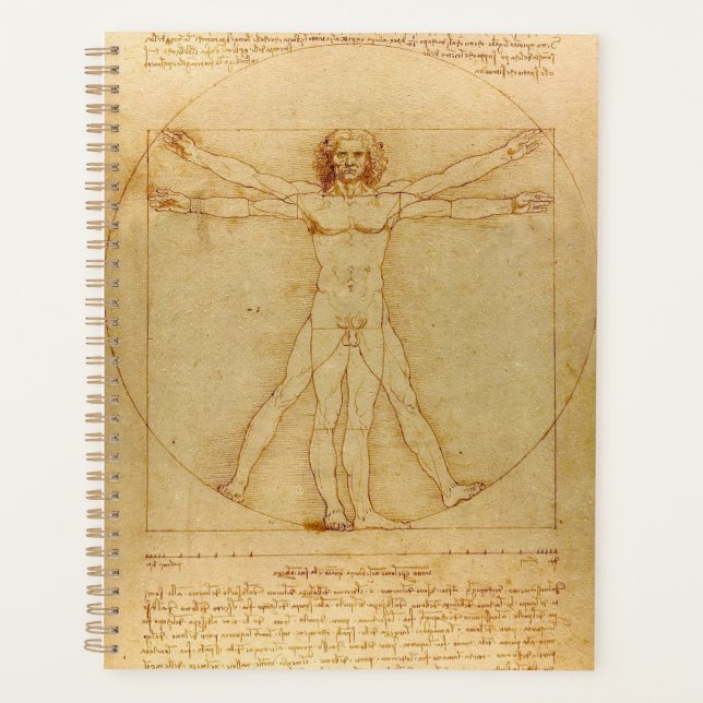 Agenda Vitruvian Man by Leonardo da Vinci (Frente)