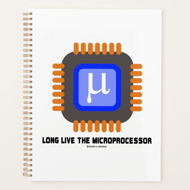 Agenda Viva o Humor Geek do Microprocessador Microchip (Frente)
