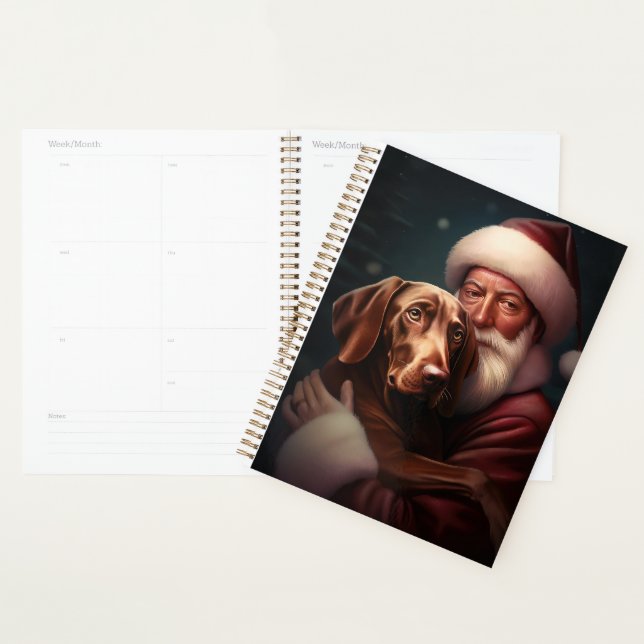 Agenda Vizsla com Papai Noel Natal Festivo (Exibição)