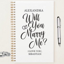 Agenda “Você Casa Comigo?” Planner de Noivado Personaliza