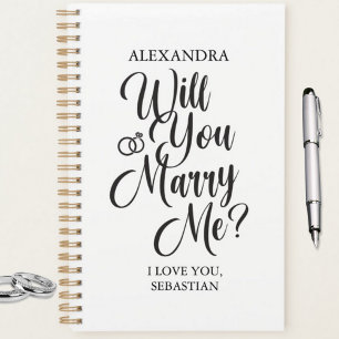 Agenda “Você Casa Comigo?” Planner de Noivado Personaliza