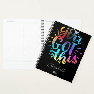 Agenda Você conseguiu este ano personalizado e inspirador