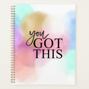 Agenda Você tem essa citação inspiradora e aquarelas