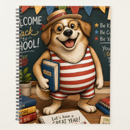 Agenda Voltar às aulas cachorro PNG, design de cachorro p