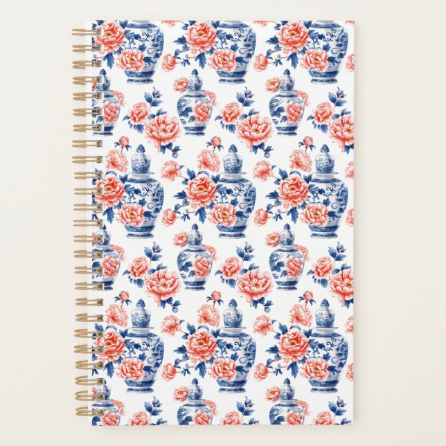 Agenda Vovô Chinoiserie Ginger Jar Pink (Frente)