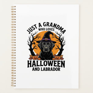 Agenda Vovó Halloween Labrador Engraçado Vintage_1