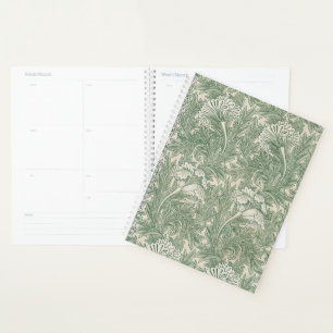 Agenda Wallpaper tulip William Morris verde têxtil