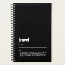 WanderTag - Travel Black Planner 2026