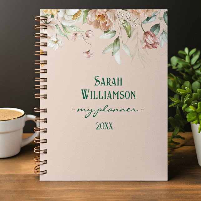 Agenda Watercolor 1600s Belas Artes Espirais (Criador carregado)