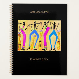 Agenda Watercolor African Art, Celebration Dance