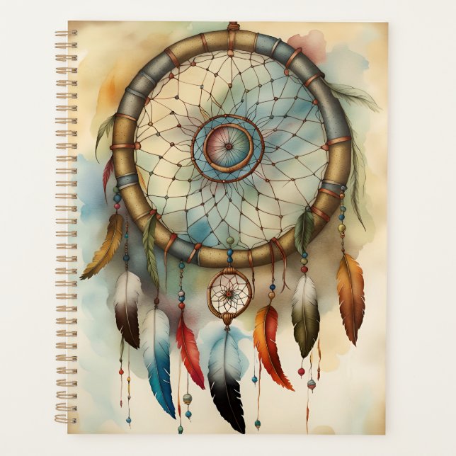 Agenda Watercolor Bohemian Dreamcatcher (Frente)