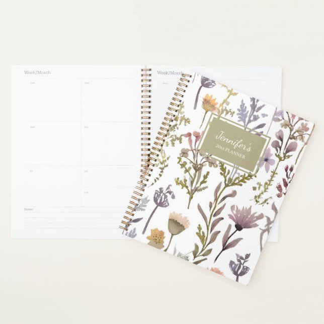 Agenda Watercolor Country Floral (Exibição)