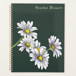Agenda Watercolor Daisy Floral Boho Christmas Gift